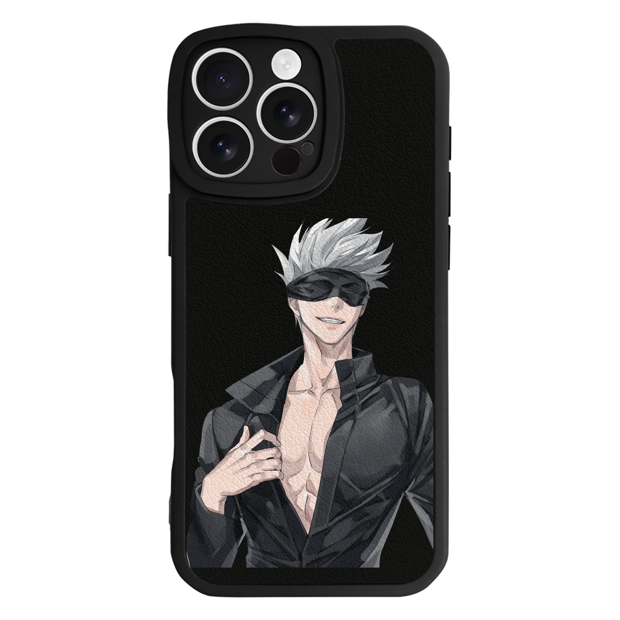 （画像用） 呪術廻戦 Jujutsu Kaisen 【iPhone 16シリーズ対応】シリコンスマホケース（レザー調） 材質：シリコン